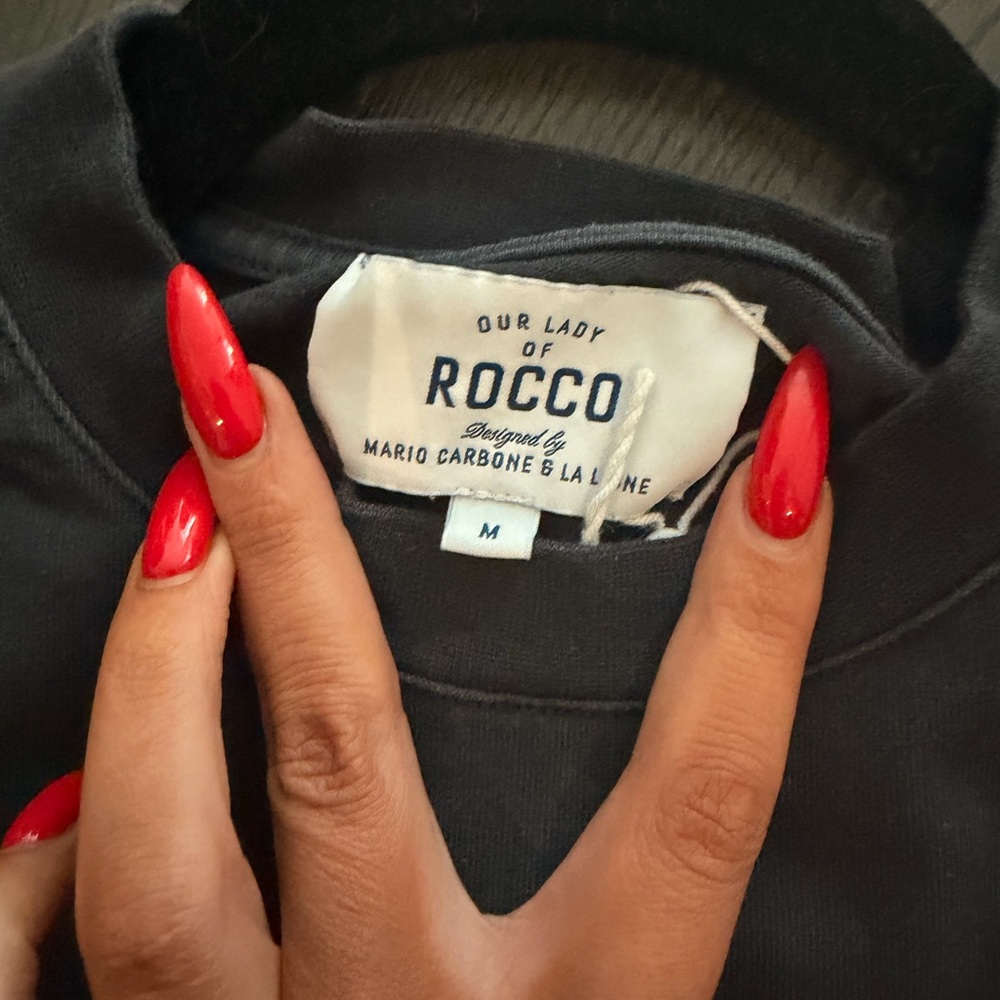 Carbone Our Lady of Rocco Navy Pocket Tee Mens Medium Rare Sold Out NYC - Picture 5 of 9